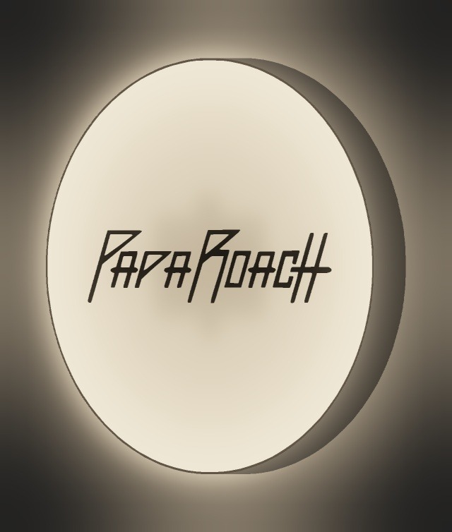 Papa Roach LED-Leuchtschild leuchtend
