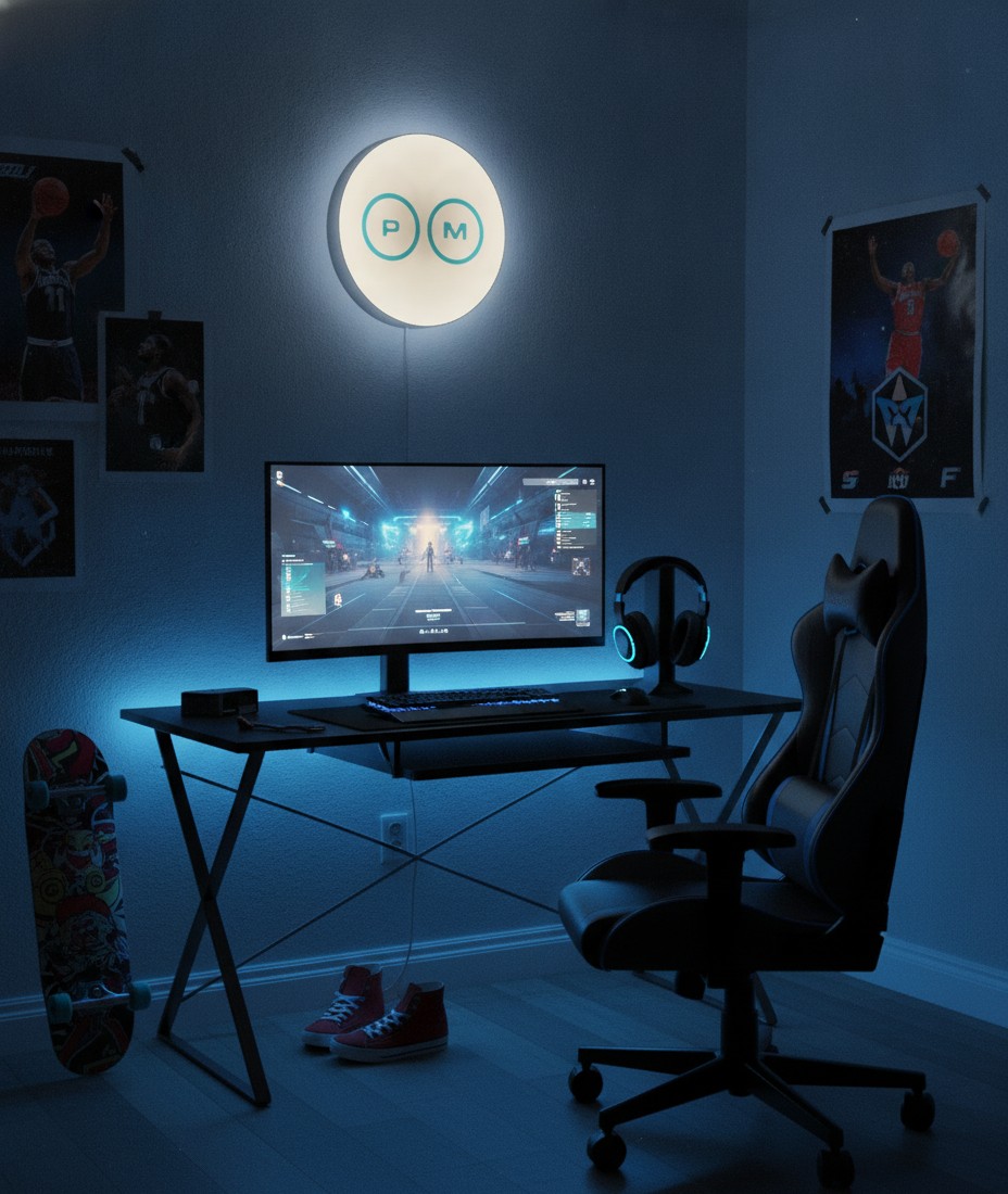 Post Malone LED-Leuchtschild Wanddeko Musik-Deko Geschenk - Mockup