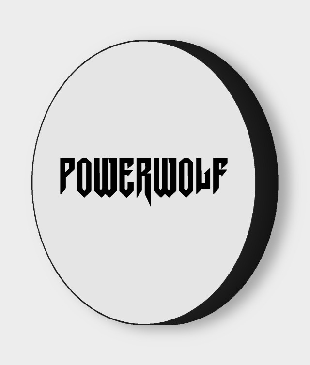 Powerwolf LED-Leuchtschild ausgeschaltet