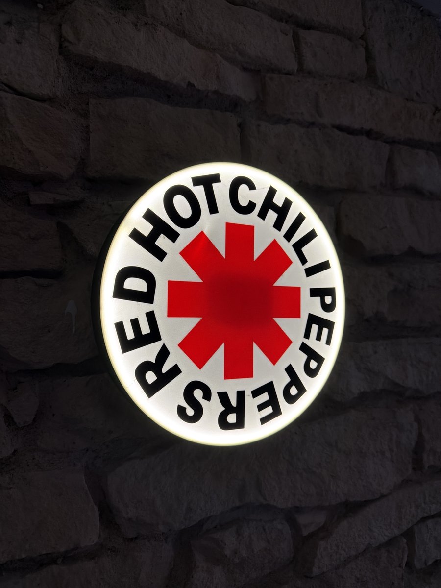 Red Hot Chili Peppers LED-Leuchtschild Wanddeko Musik-Deko Geschenk