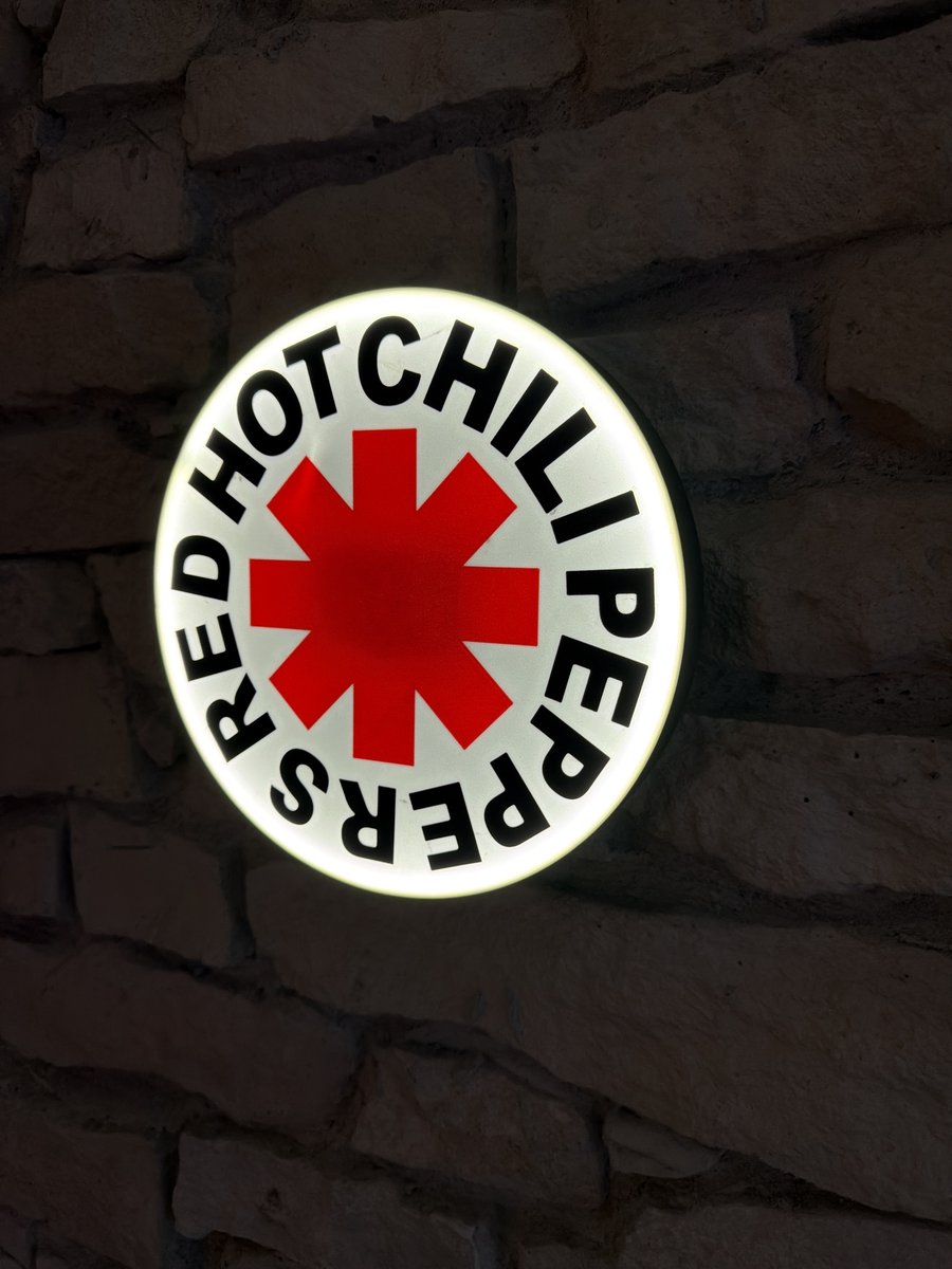 Red Hot Chili Peppers LED-Leuchtschild Wanddeko Musik-Deko Geschenk