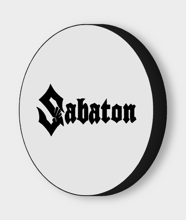 Sabaton LED-Leuchtschild ausgeschaltet