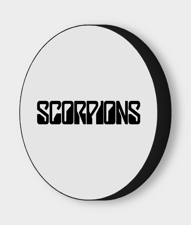 Scorpions LED-Leuchtschild ausgeschaltet