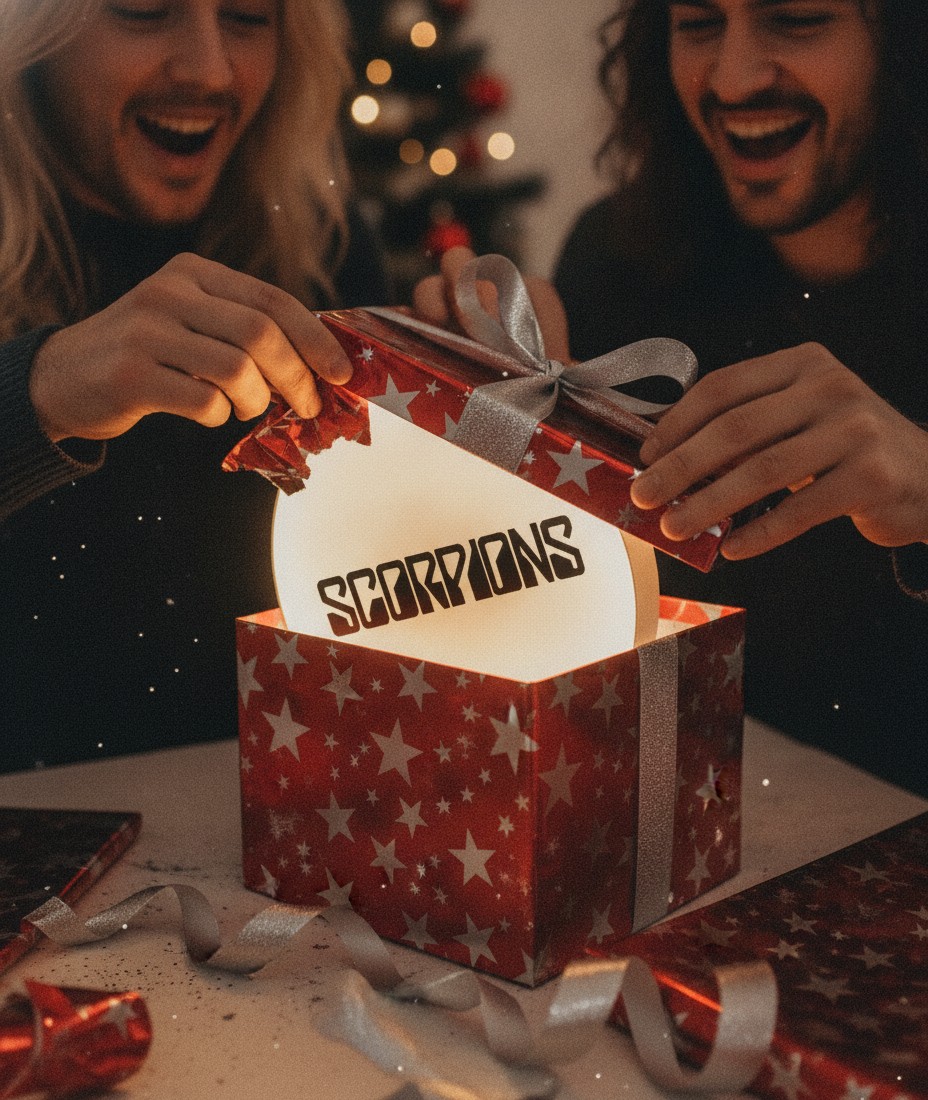 Scorpions LED-Leuchtschild Wanddeko Musik-Deko Geschenk - Mockup