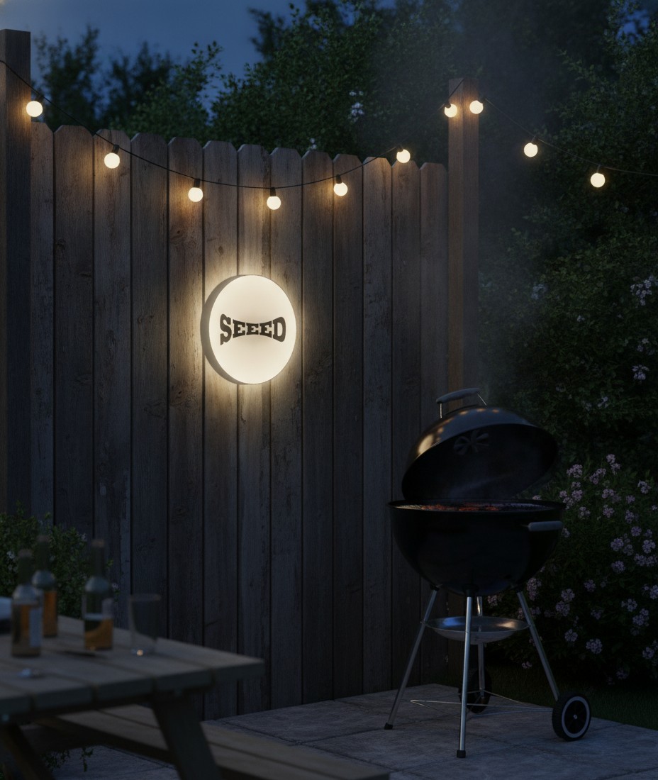 Seeed LED-Leuchtschild Wanddeko Musik-Deko Geschenk - Mockup