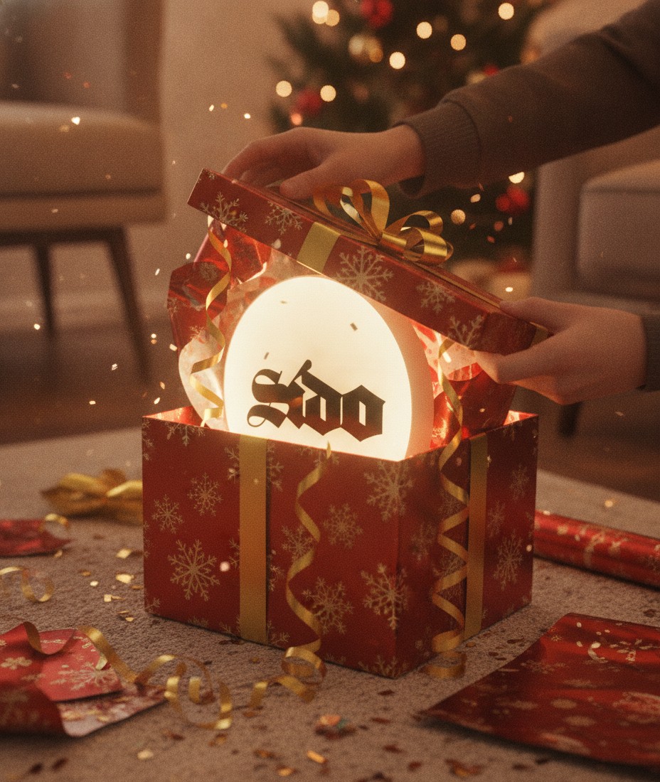 Sido LED-Leuchtschild Wanddeko Musik-Deko Geschenk - Mockup