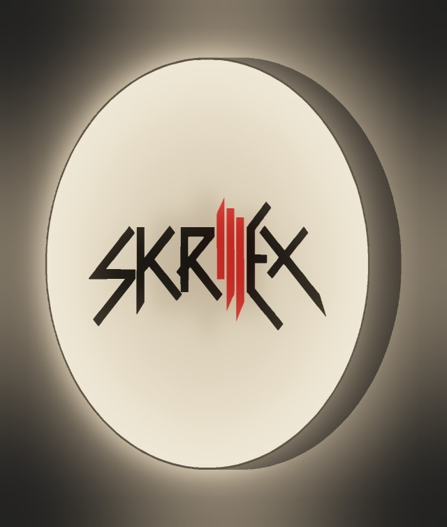 Skrillex LED-Leuchtschild leuchtend