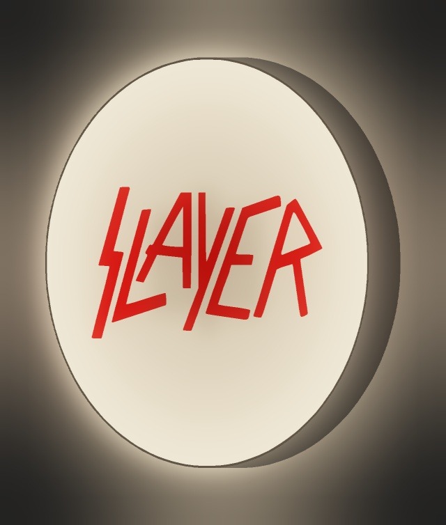 Slayer LED-Leuchtschild leuchtend