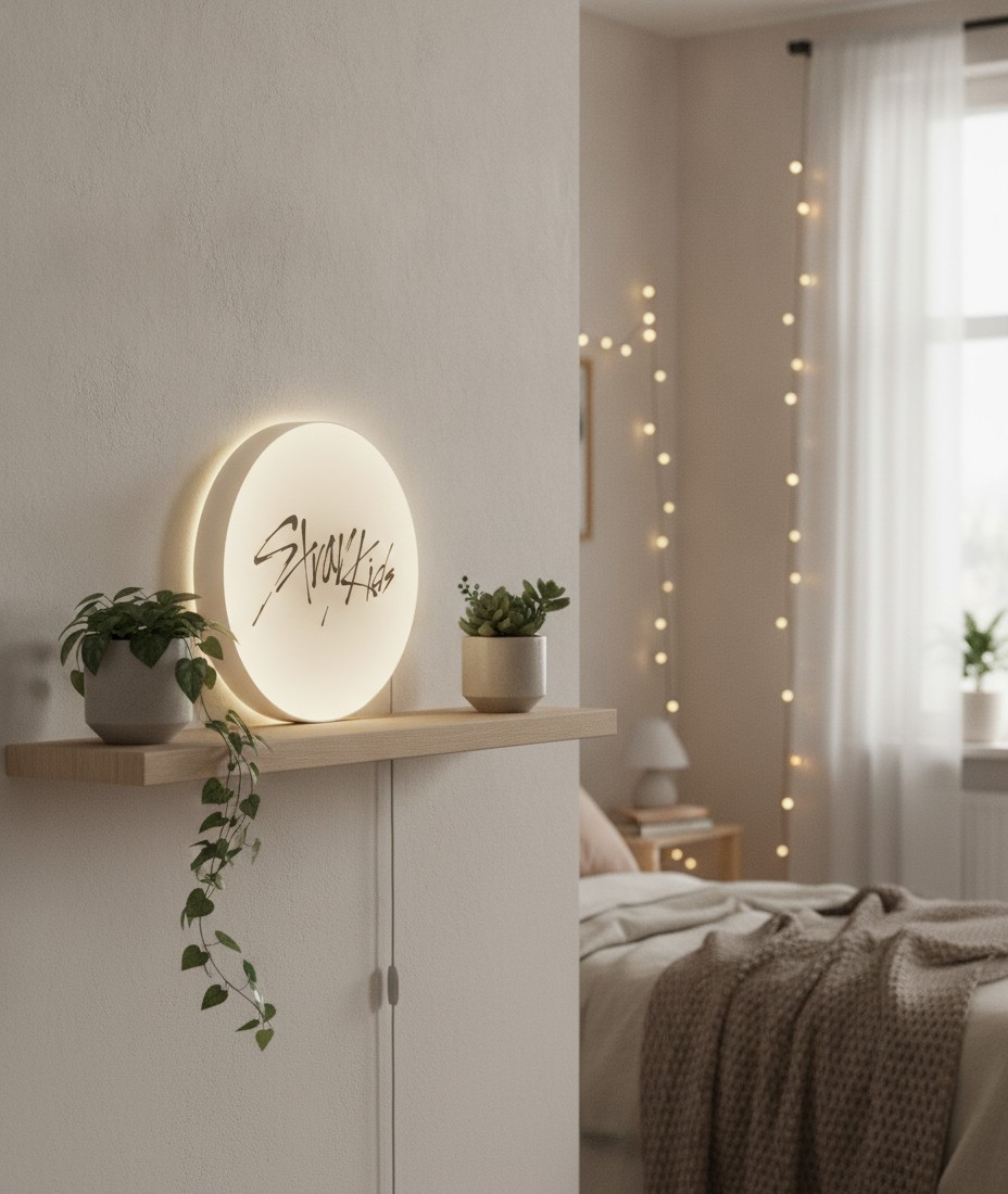 Stray Kids LED-Leuchtschild Wanddeko Musik-Deko Geschenk - Mockup