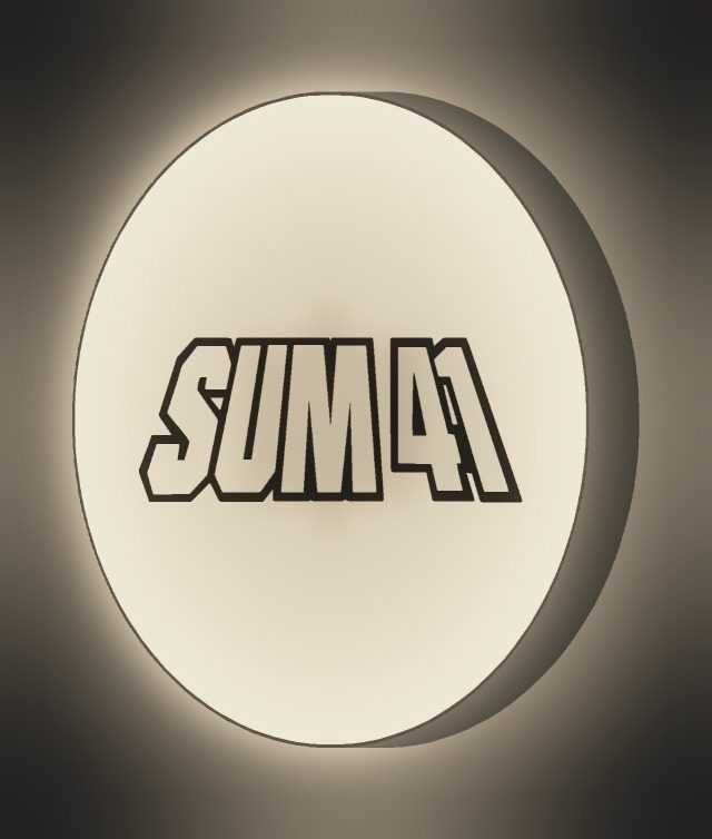 Sum 41 LED-Leuchtschild leuchtend