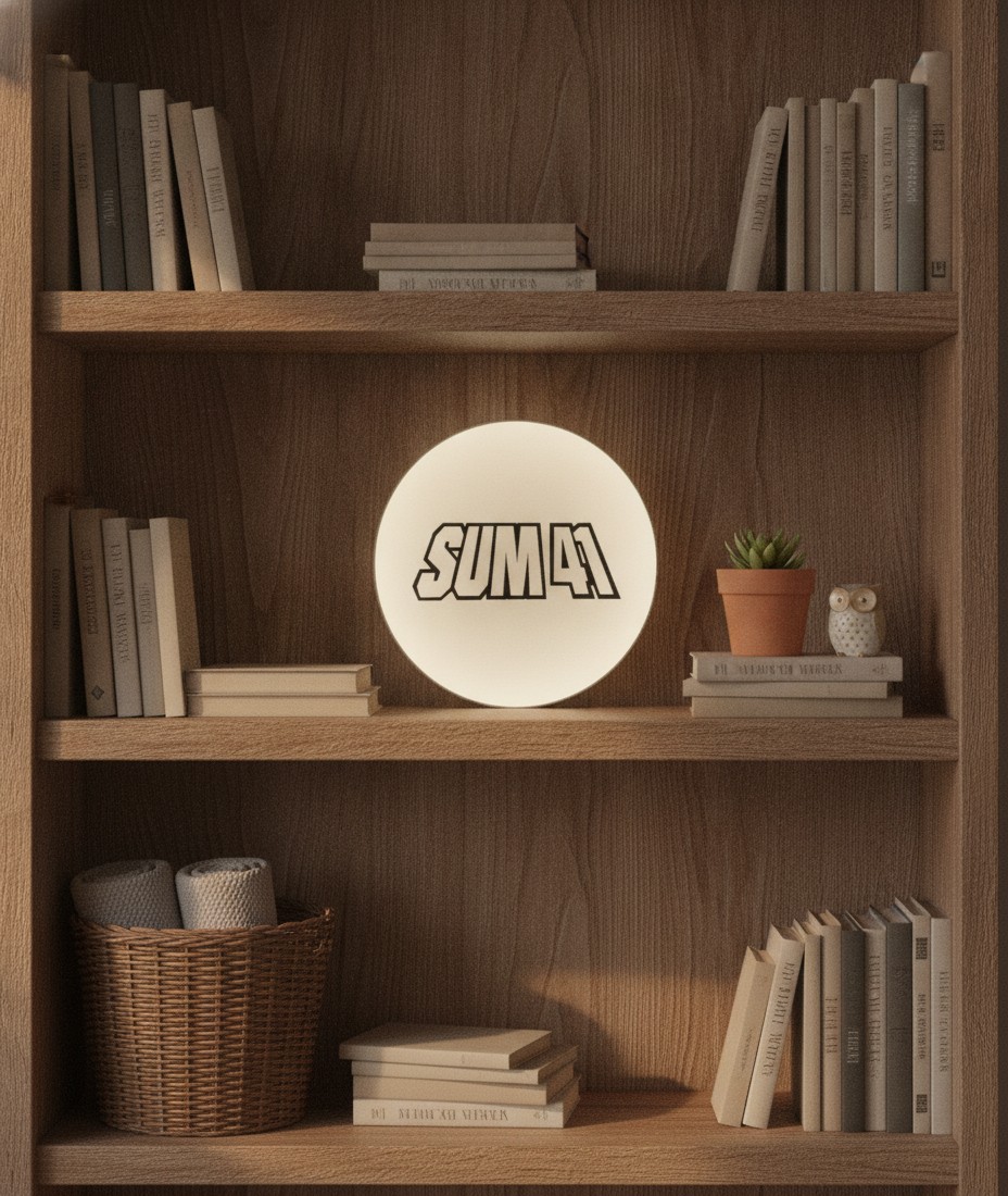 Sum 41 LED-Leuchtschild Wanddeko Musik-Deko Geschenk - Mockup