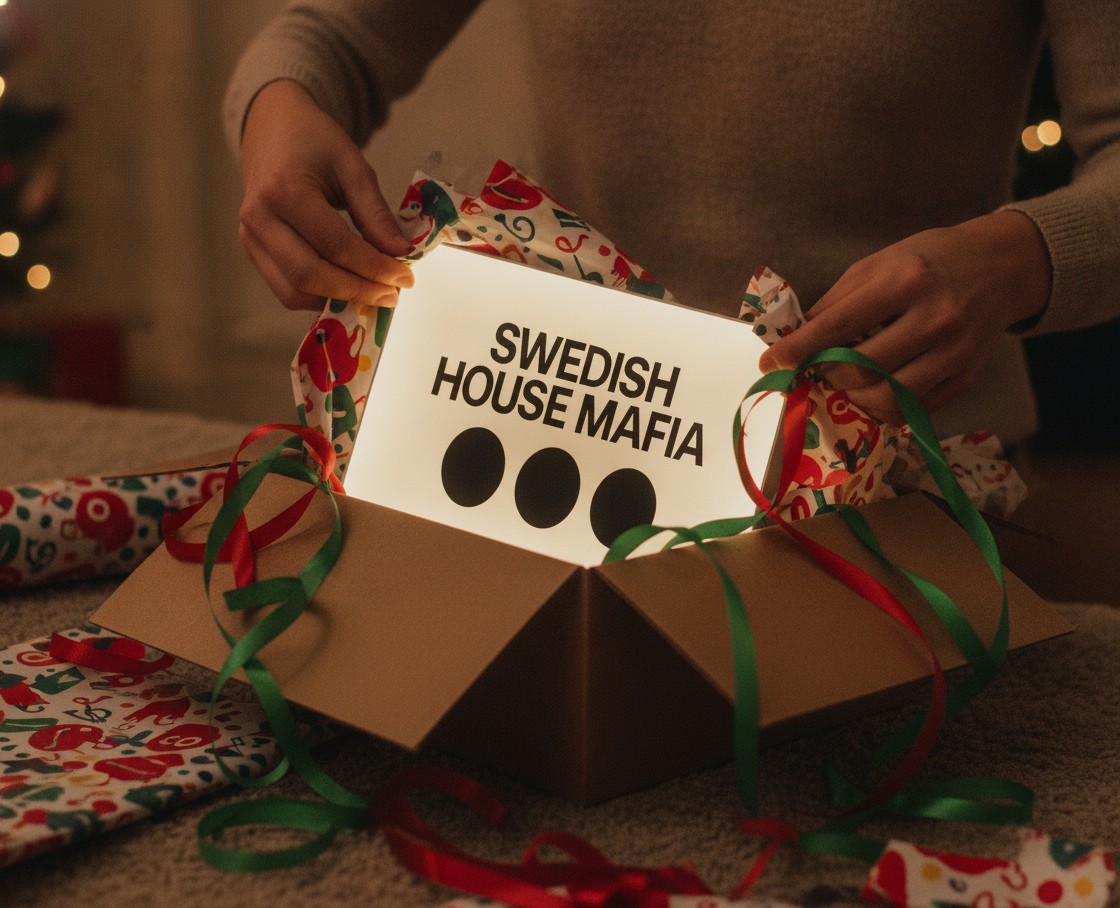 Swedish House Mafia LED-Leuchtschild Wanddeko Musik-Deko Geschenk - Mockup
