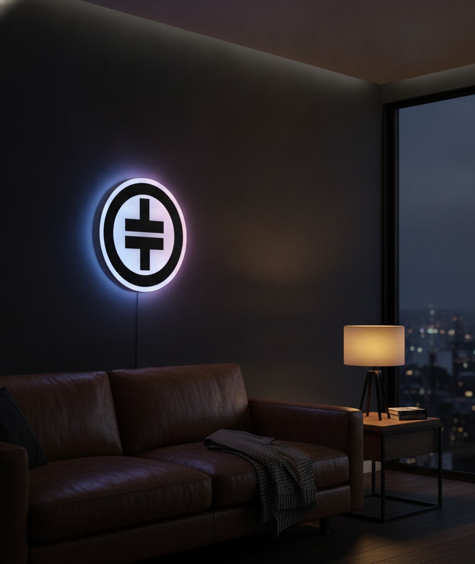 Take That LED-Leuchtschild Wanddeko Musik-Deko Geschenk - Mockup