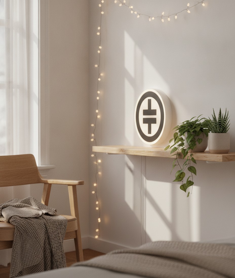 Take That LED-Leuchtschild Wanddeko Musik-Deko Geschenk - Mockup