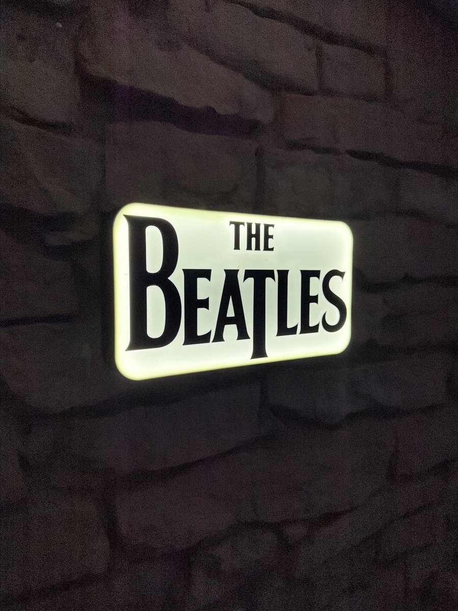 The Beatles LED-Leuchtschild Wanddeko Musik-Deko Geschenk