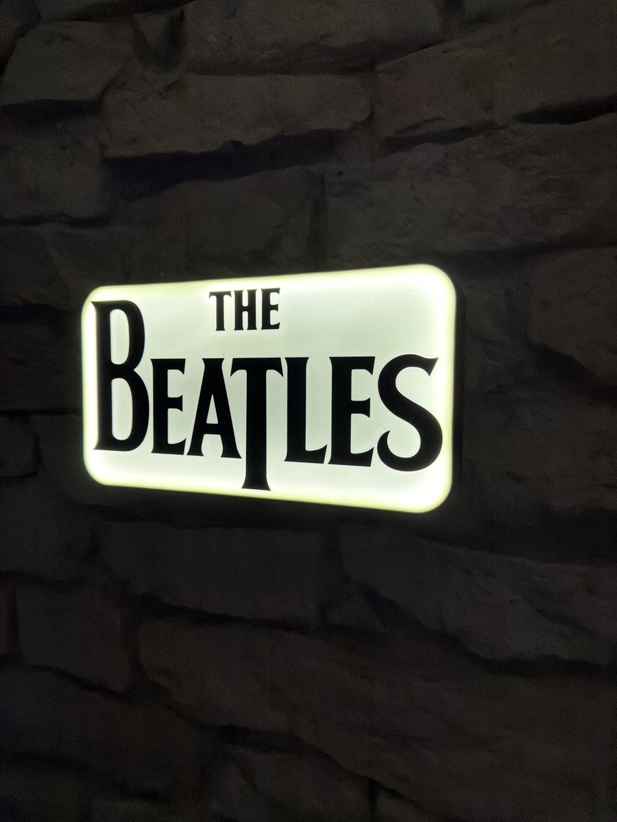The Beatles LED-Leuchtschild Wanddeko Musik-Deko Geschenk