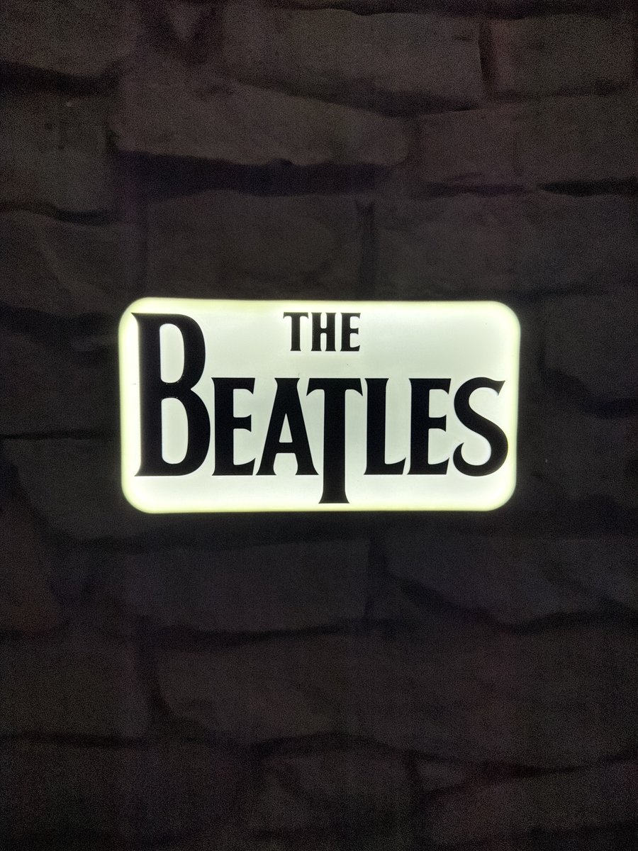 The Beatles LED-Leuchtschild Wanddeko Musik-Deko Geschenk