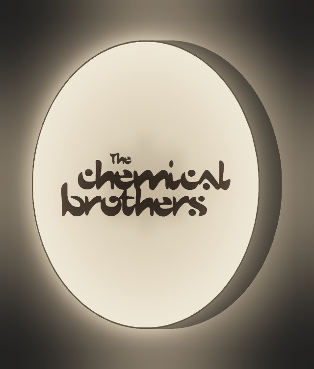 The Chemical Brothers LED-Leuchtschild leuchtend