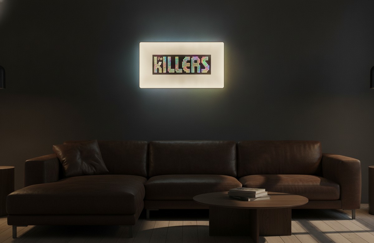 The Killers LED-Leuchtschild Wanddeko Musik-Deko Geschenk - Mockup