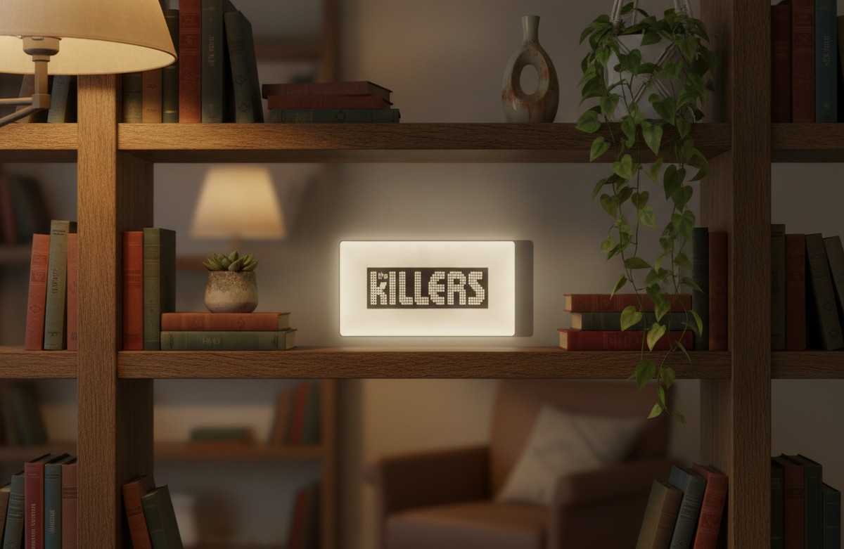 The Killers LED-Leuchtschild Wanddeko Musik-Deko Geschenk - Mockup
