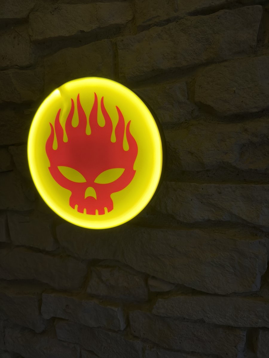 The Offspring LED-Leuchtschild Wanddeko Musik-Deko Geschenk