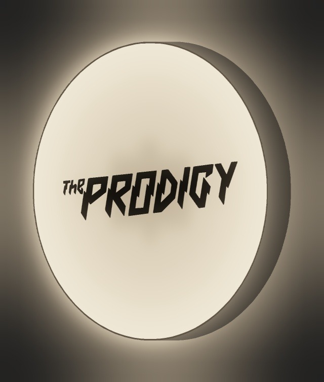 The Prodigy LED-Leuchtschild leuchtend