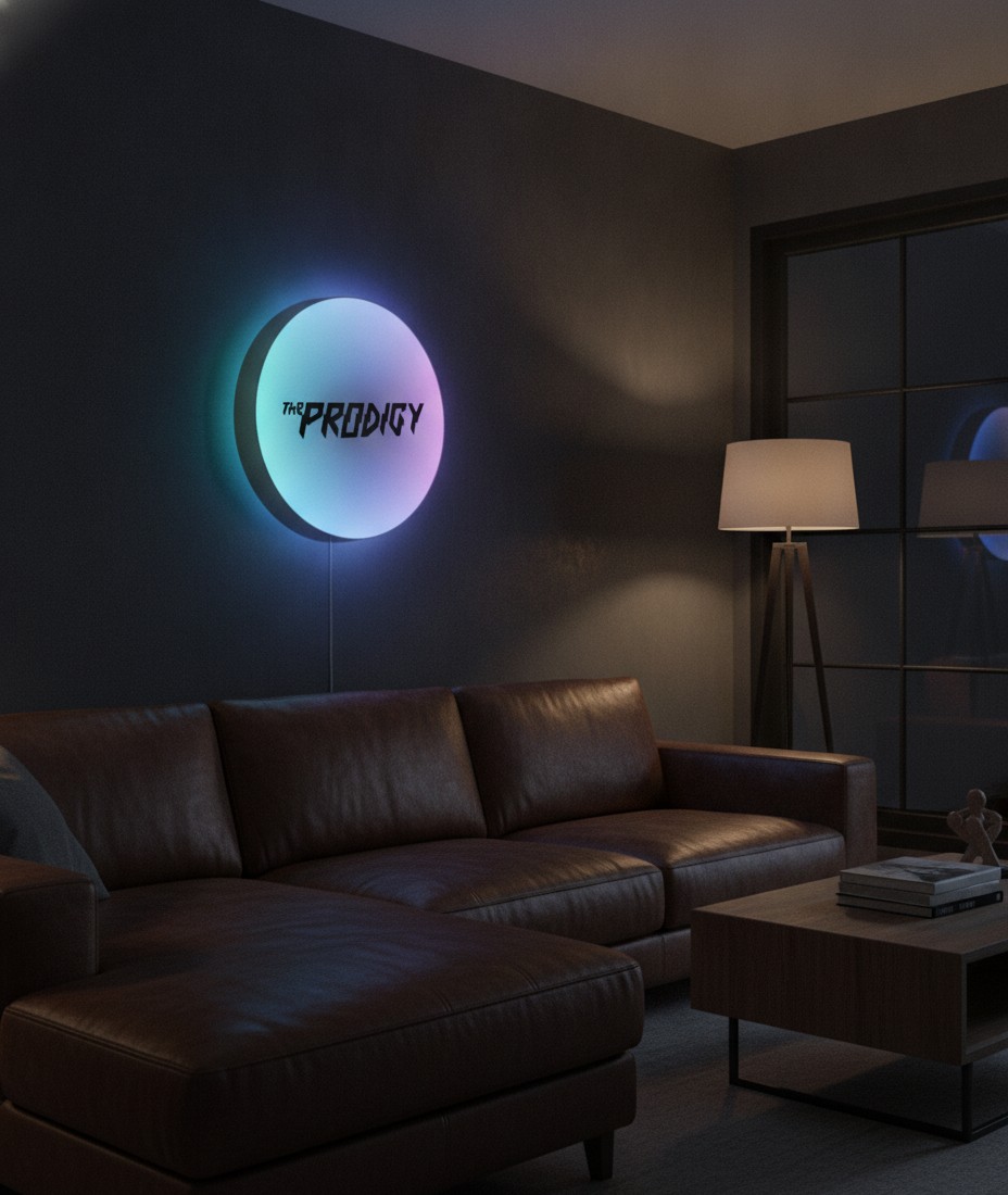 The Prodigy LED-Leuchtschild Wanddeko Musik-Deko Geschenk - Mockup