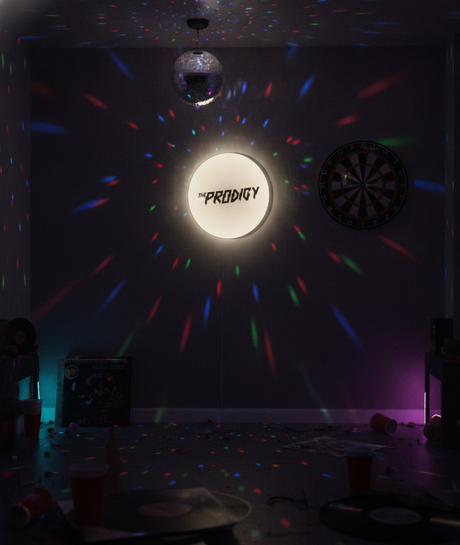 The Prodigy LED-Leuchtschild Wanddeko Musik-Deko Geschenk - Mockup