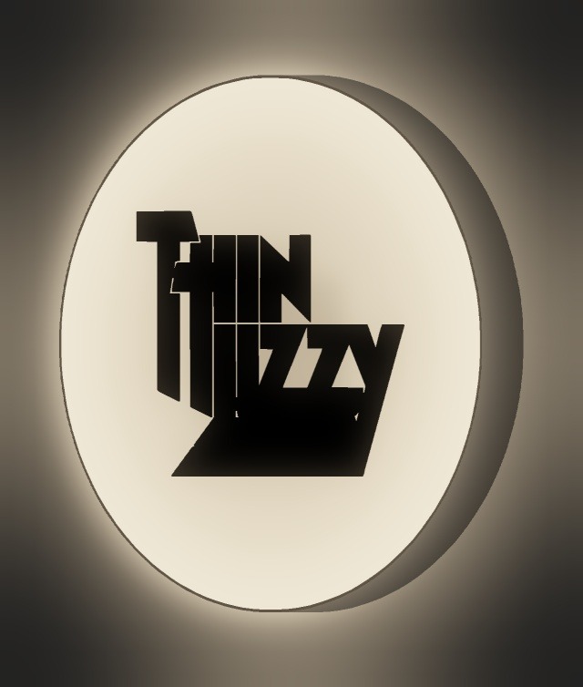 Thin Lizzy LED-Leuchtschild leuchtend