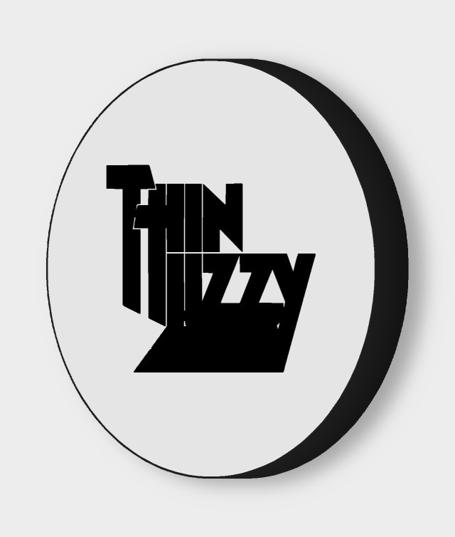 Thin Lizzy LED-Leuchtschild ausgeschaltet