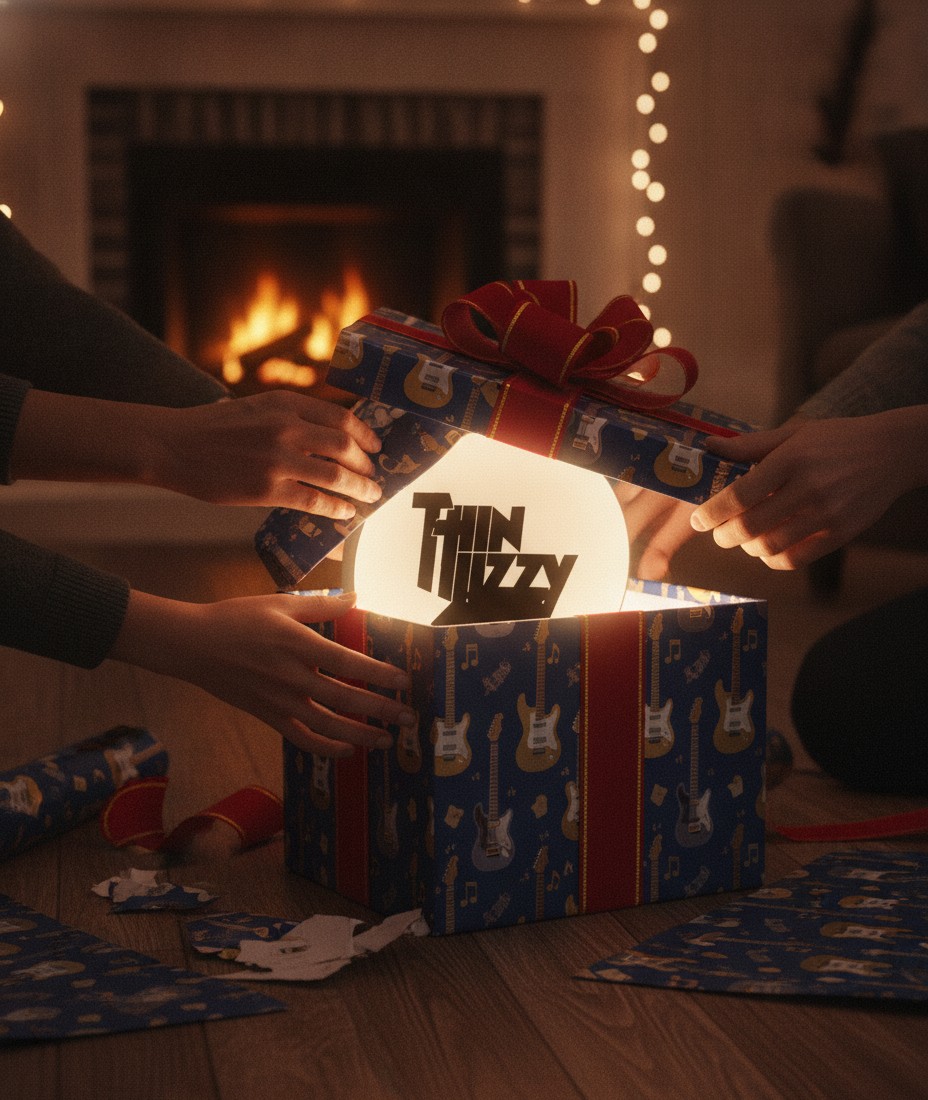 Thin Lizzy LED-Leuchtschild Wanddeko Musik-Deko Geschenk - Mockup