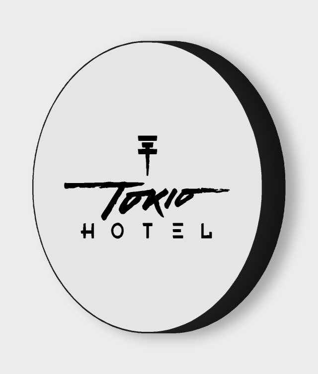 Tokio Hotel LED-Leuchtschild ausgeschaltet