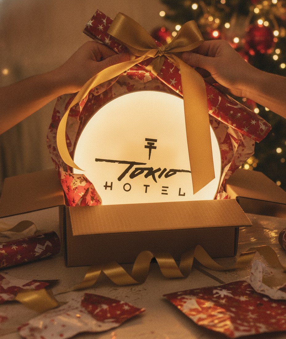 Tokio Hotel LED-Leuchtschild Wanddeko Musik-Deko Geschenk - Mockup