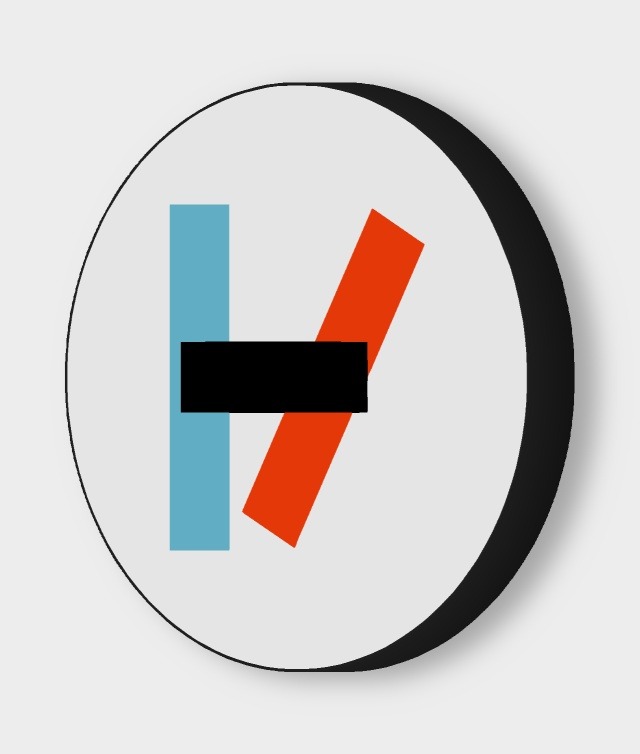 Twenty One Pilots LED-Leuchtschild ausgeschaltet