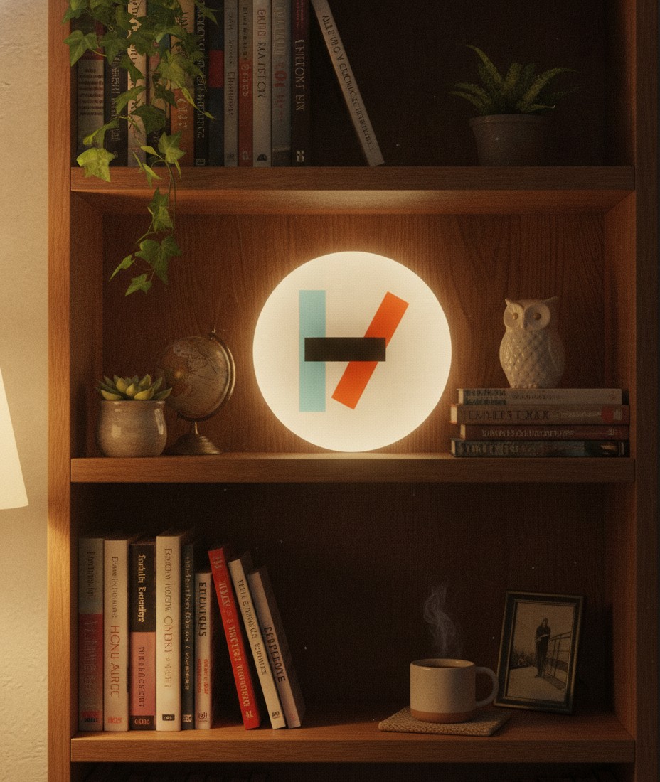 Twenty One Pilots LED-Leuchtschild Wanddeko Musik-Deko Geschenk - Mockup