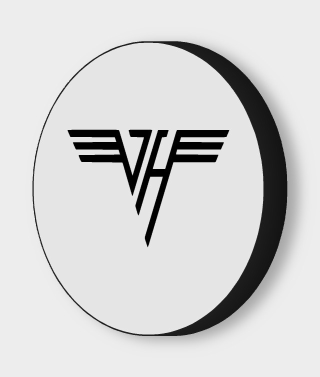 Van Halen LED-Leuchtschild ausgeschaltet
