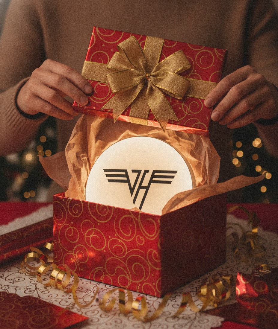 Van Halen LED-Leuchtschild Wanddeko Musik-Deko Geschenk - Mockup