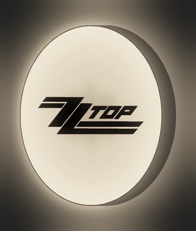 ZZ Top LED-Leuchtschild leuchtend