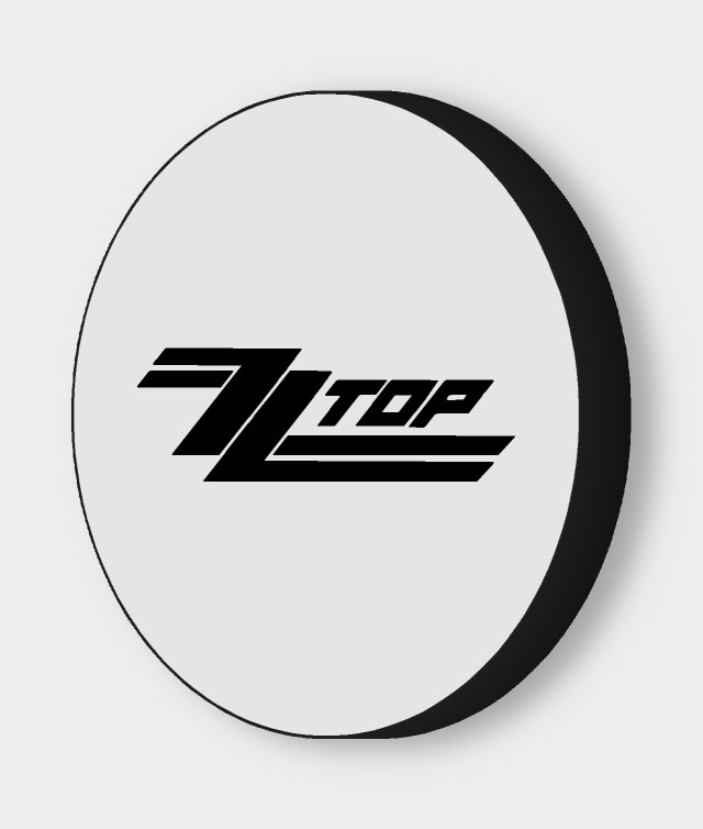ZZ Top LED-Leuchtschild ausgeschaltet